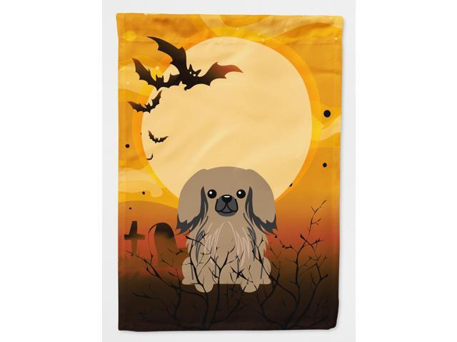 Halloween Pekingnese Tan Flag Canvas House Size BB4368CHF