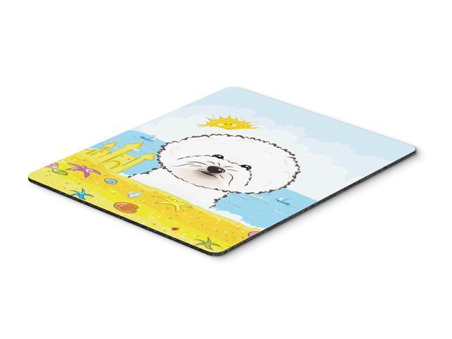 Bichon Frise Summer Beach Mouse Pad Hot Pad or Trivet BB2085MP