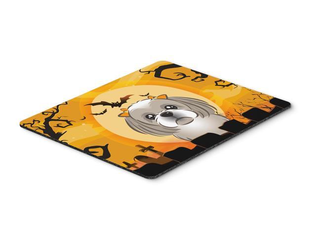 Halloween Gray Silver Shih Tzu Mouse Pad Hot Pad or Trivet BB1808MP
