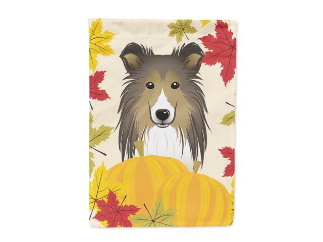 Sheltie Thanksgiving Flag Canvas House Size BB2048CHF