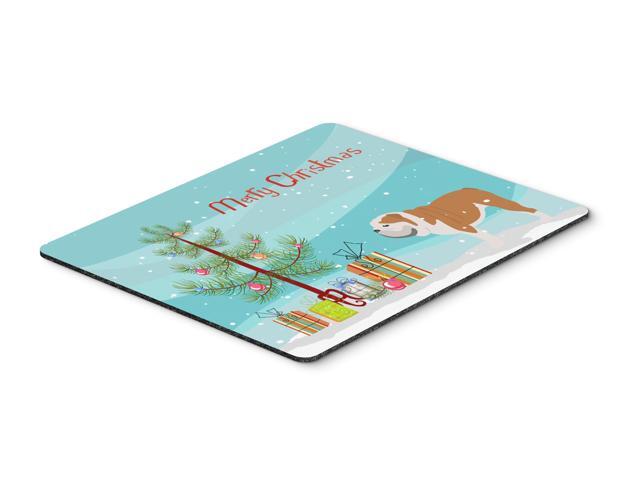 English Bulldog Merry Christmas Tree Mouse Pad Hot Pad or Trivet BB2980MP