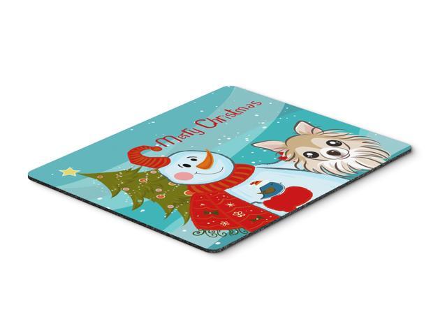 Snowman with Chihuahua Mouse Pad Hot Pad or Trivet BB1871MP
