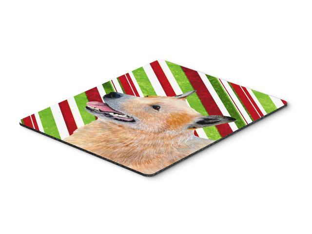 Australian Cattle Dog Candy Cane Holiday Christmas Mouse Pad Hot Pad or Trivet