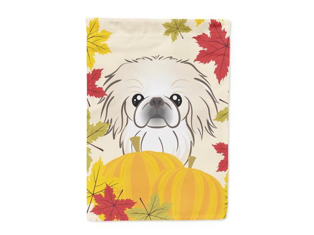 Pekingese Thanksgiving Flag Canvas House Size BB2027CHF