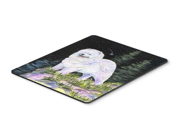 Starry Night Samoyed Mouse Pad / Hot Pad / Trivet