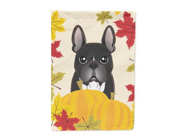French Bulldog Thanksgiving Flag Canvas House Size BB2033CHF