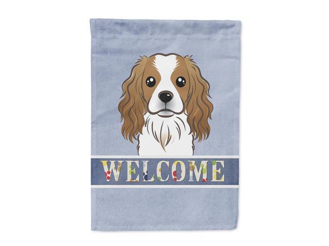 Cavalier Spaniel Welcome Flag Garden Size BB1410GF
