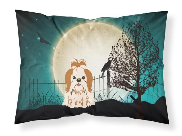 Halloween Scary Shih Tzu Red White Fabric Standard Pillowcase BB2277PILLOWCASE