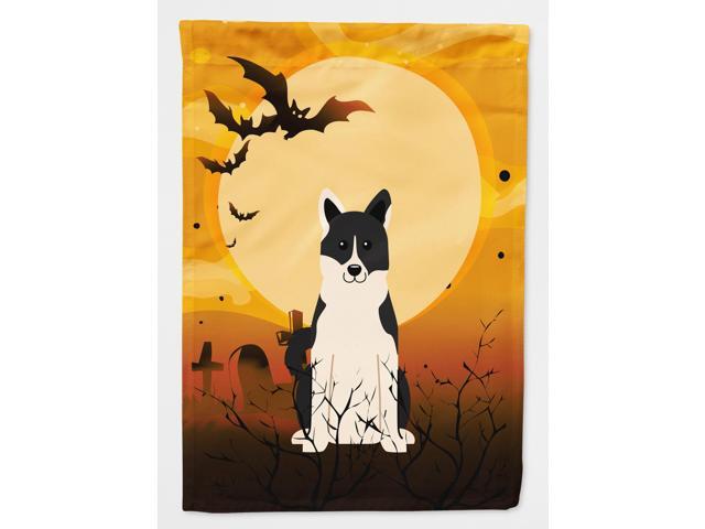 Halloween Russo-European Laika Spitz Flag Canvas House Size BB4295CHF