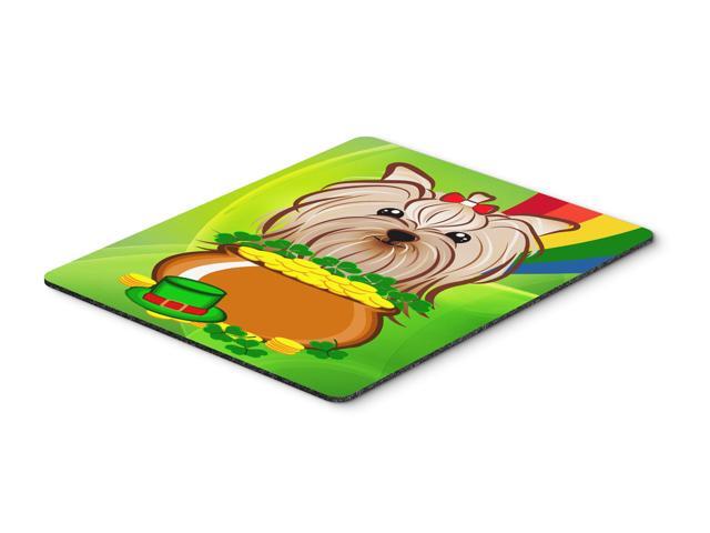 Yorkie Yorkishire Terrier St Patrick's Day Mouse Pad Hot Pad or Trivet BB1948MP