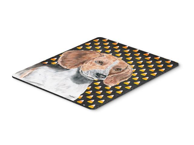 English Foxhound Halloween Candy Corn Mouse Pad Hot Pad or Trivet