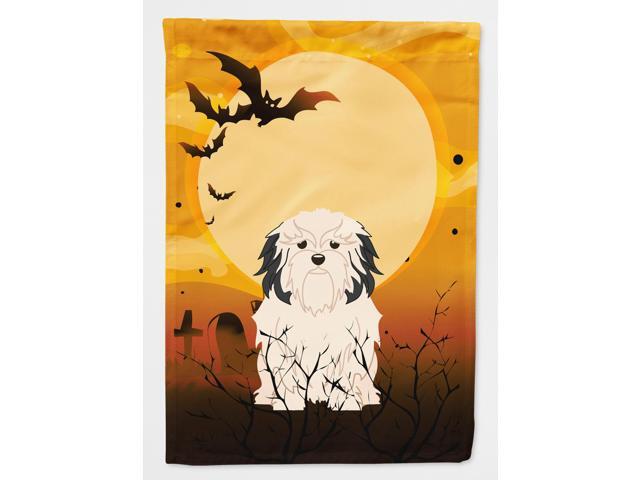Halloween Lowchen Flag Canvas House Size BB4285CHF