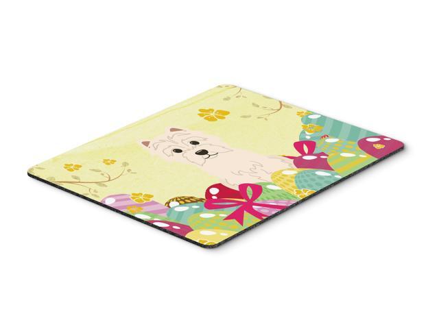 Easter Eggs Westie Mouse Pad Hot Pad or Trivet BB6042MP
