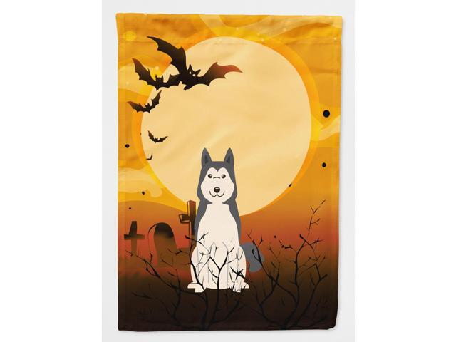 Halloween West Siberian Laika Spitz Flag Canvas House Size BB4291CHF