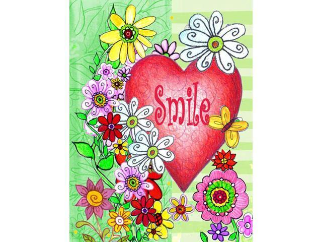 Smile Valentine's Day Flag Garden Size PJC1041GF
