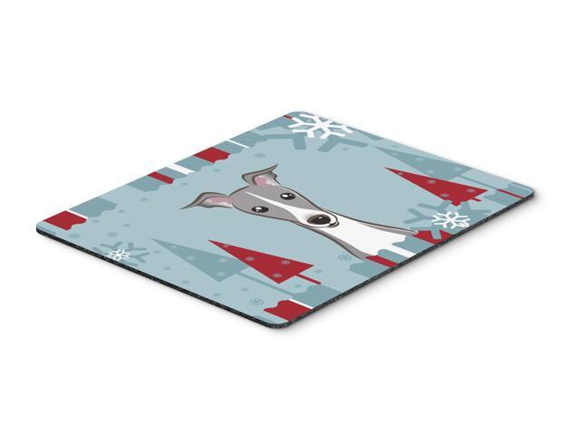 Winter Holiday Italian Greyhound Mouse Pad Hot Pad or Trivet BB1732MP