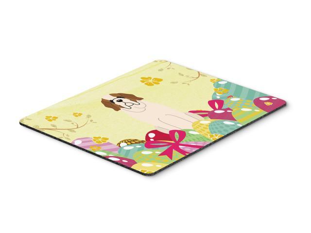 Easter Eggs Saint Bernard Mouse Pad Hot Pad or Trivet BB6035MP