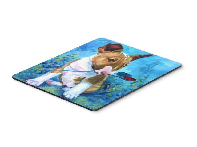 Bull Terrier Rose for Mom Mouse Pad Hot Pad or Trivet 7339MP