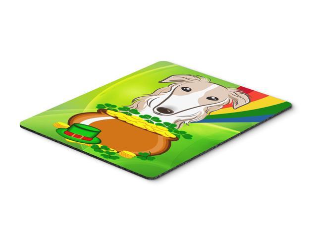Borzoi St Patrick's Day Mouse Pad Hot Pad or Trivet BB1972MP