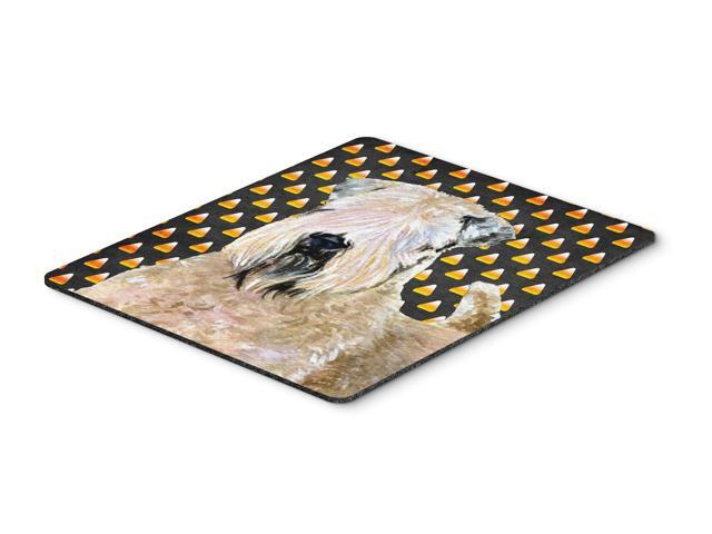 Wheaten Terrier Soft Coated Candy Corn Halloween Mouse Pad Hot Pad or Trivet