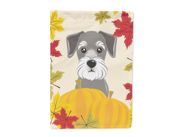 Schnauzer Thanksgiving Flag Canvas House Size BB2012CHF