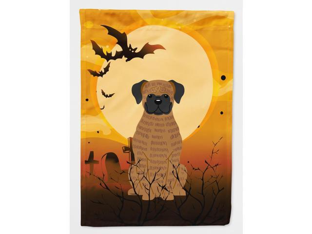 Halloween Brindle Boxer Flag Canvas House Size BB4383CHF