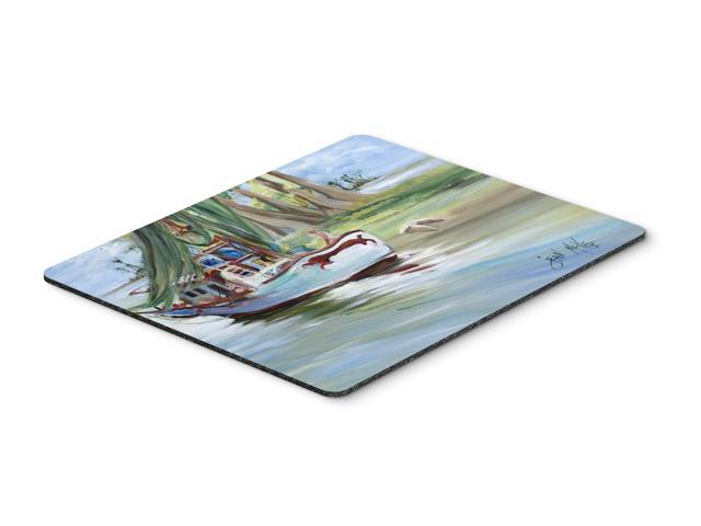 Jeannie Shrimp Boat Mouse Pad Hot Pad or Trivet JMK1060MP