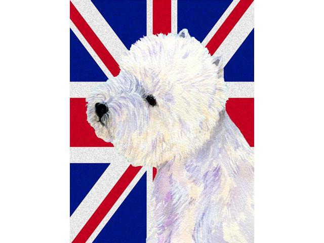 Westie with English Union Jack British Flag Flag Garden Size LH9467GF