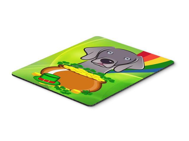 Weimaraner St Patrick's Day Mouse Pad Hot Pad or Trivet BB1975MP