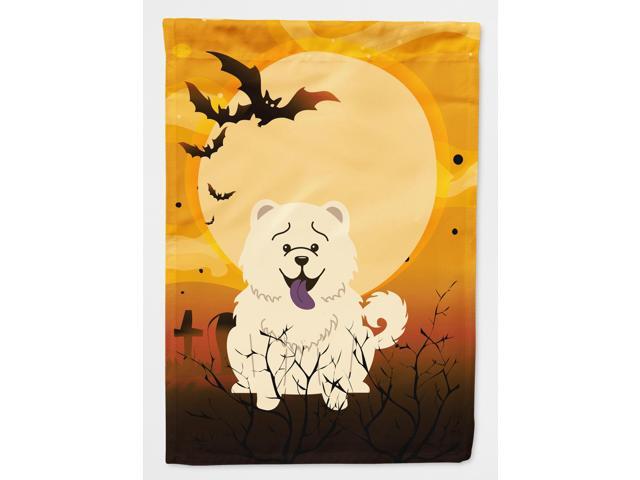 Halloween Chow Chow White Flag Canvas House Size BB4406CHF