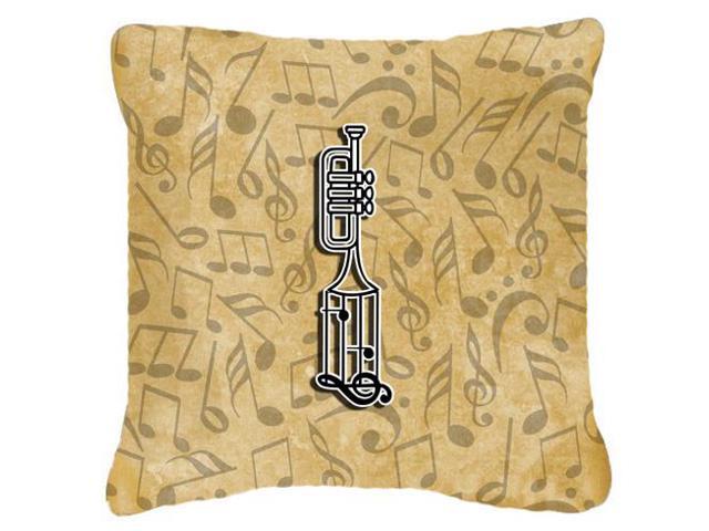 Letter I Musical Instrument Alphabet Canvas Fabric Decorative Pillow CJ2004-IPW1818