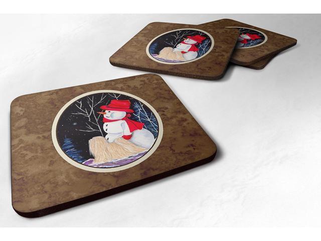 Set of 4 Lhasa Apso Foam Coasters