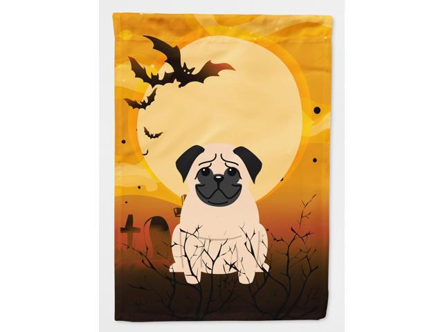 Halloween Pug Fawn Flag Canvas House Size BB4274CHF