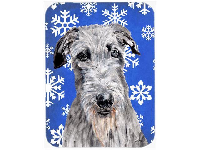 Scottish Deerhound Winter Snowflakes Mouse Pad Hot Pad or Trivet SC9778MP
