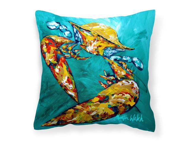 Crab Beam of Light Canvas Fabric Decorative Pillow MW1139PW1414