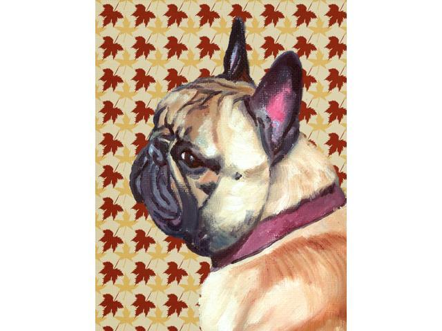 French Bulldog Frenchie Fall Leaves Flag Garden Size LH9559GF