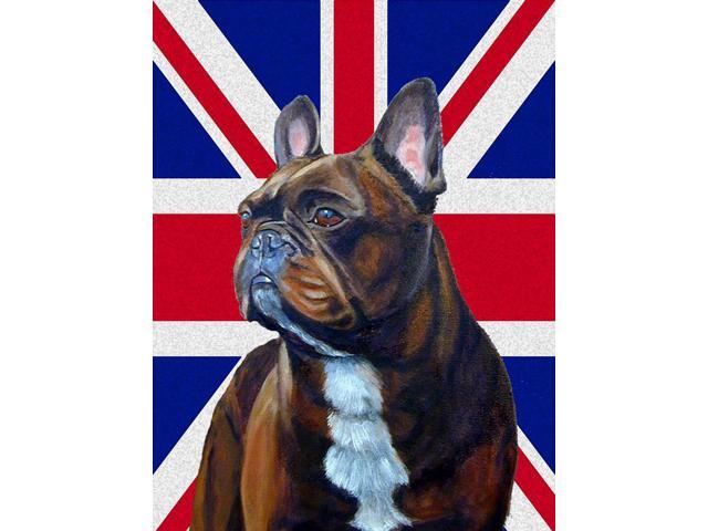 French Bulldog with English Union Jack British Flag Flag Garden Size LH9492GF