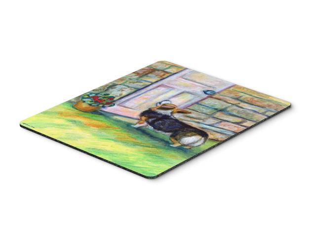 Let me in Corgi Mouse Pad Hot Pad or Trivet 7370MP