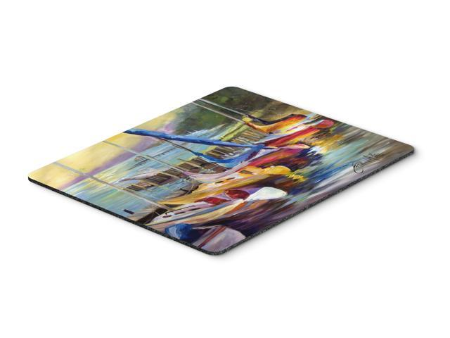 Sailboats at sunset Mouse Pad Hot Pad or Trivet JMK1036MP