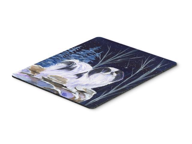 Starry Night Japanese Chin Mouse Pad / Hot Pad / Trivet