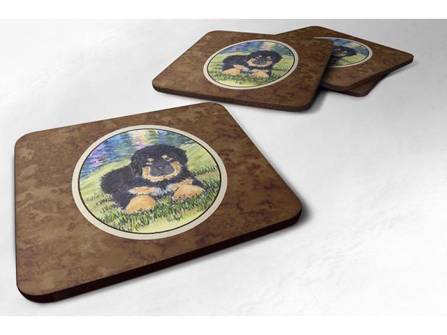 Set of 4 Tibetan Mastiff Foam Coasters