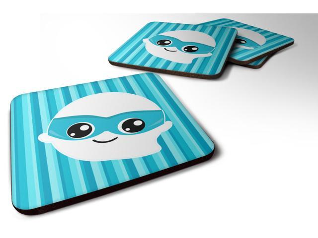Set of 4 Halloween Ghost Superhero Foam Coasters Set of 4 BB6963FC