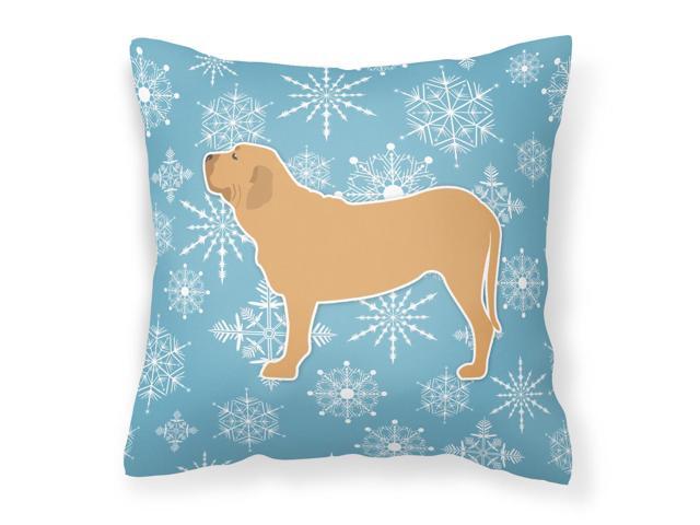 Winter Snowflake Fila Brasileiro Fabric Decorative Pillow BB3579PW1818