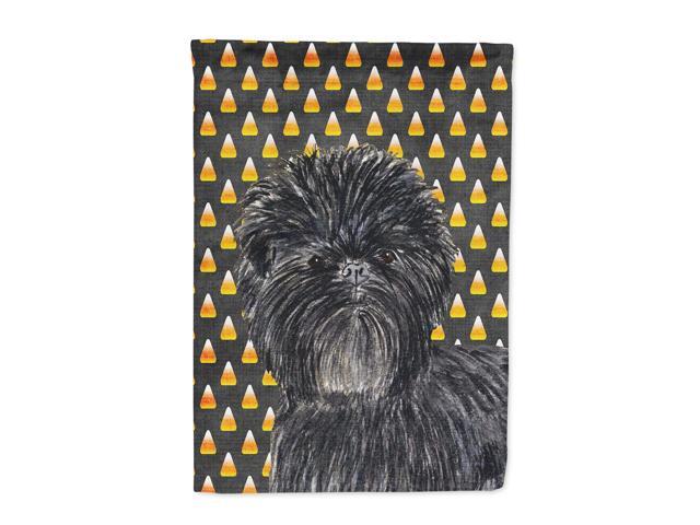 Affenpinscher Candy Corn Halloween Portrait Flag Canvas House Size