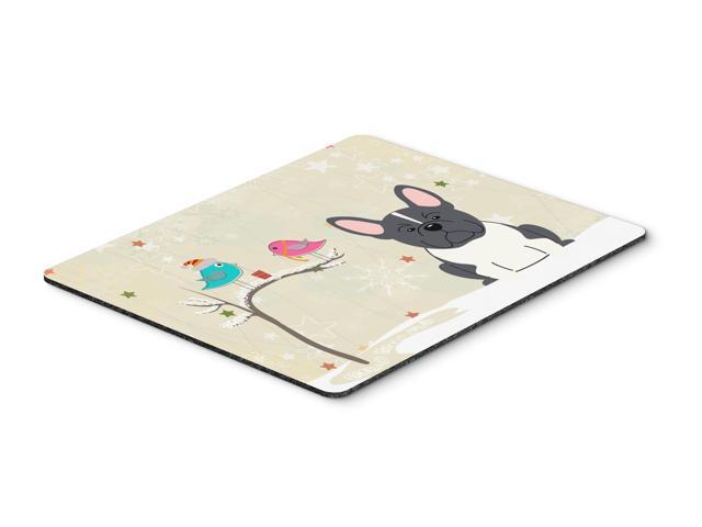 Christmas Presents between Friends French Bulldog Black White Mouse Pad Hot Pad or Trivet BB2484MP