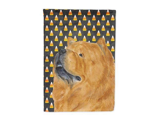 Chow Chow Candy Corn Halloween Portrait Flag Canvas House Size