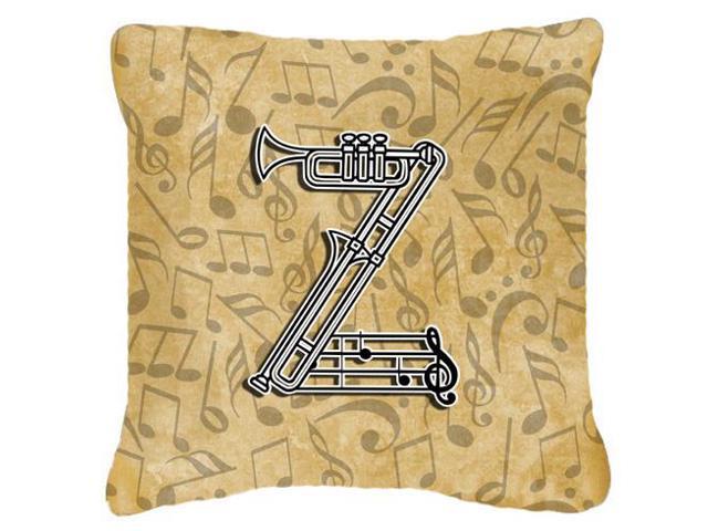 Letter Z Musical Instrument Alphabet Canvas Fabric Decorative Pillow CJ2004-ZPW1818