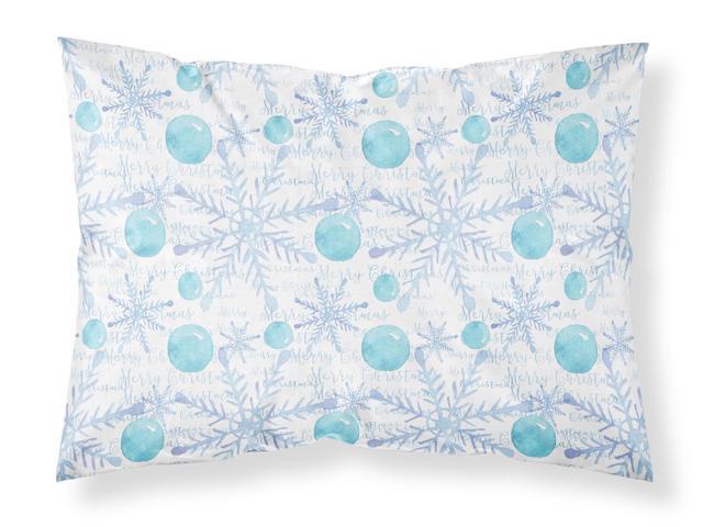 Winter Snowflakes on White Fabric Standard Pillowcase BB7487PILLOWCASE