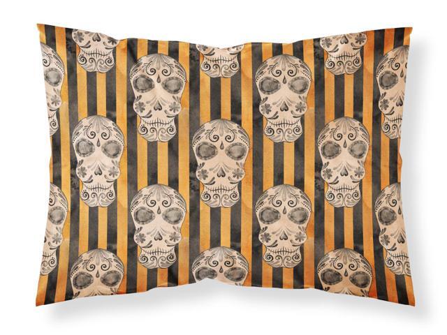 Watecolor Halloween Day of the Dead Head Fabric Standard Pillowcase BB7527PILLOWCASE