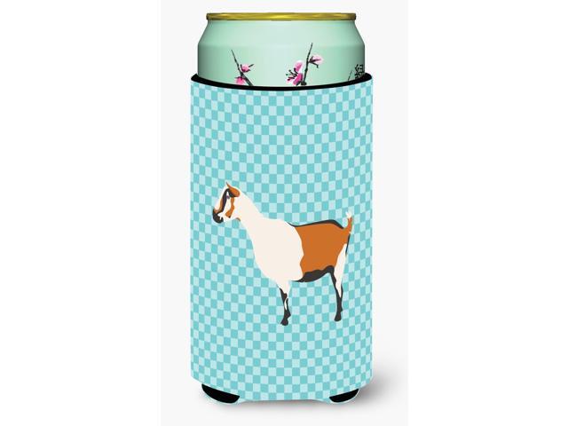 Alpine Goat Blue Check Tall Boy Beverage Insulator Hugger BB8054TBC